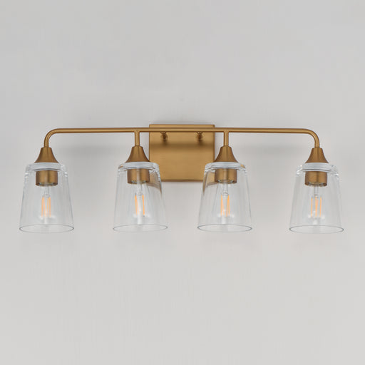 Maxim 12884CLNAB Hudson 4 Light Bath Vanity | Natural Aged Brass
