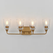 Maxim 12884CLNAB Hudson 4 Light Bath Vanity | Natural Aged Brass