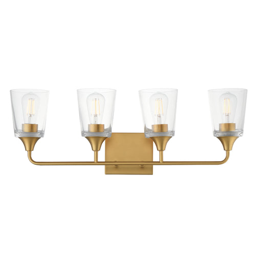 Maxim 12884CLNAB Hudson 4 Light Bath Vanity | Natural Aged Brass