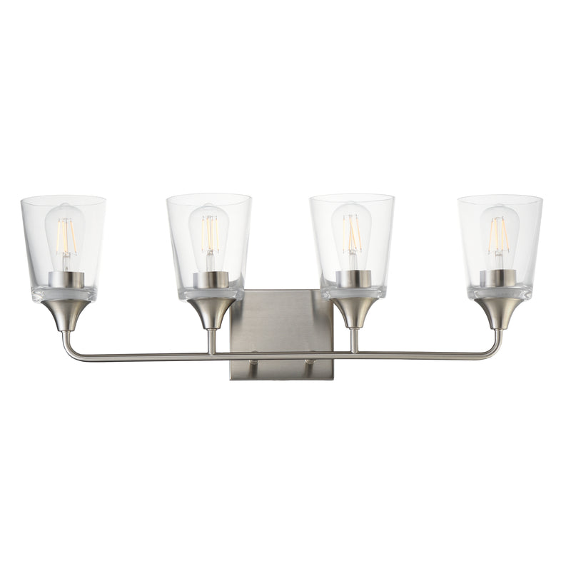 Maxim 12884CLSN Hudson 4 Light Bath Vanity | Satin Nickel