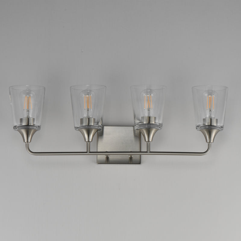 Maxim 12884CLSN Hudson 4 Light Bath Vanity | Satin Nickel