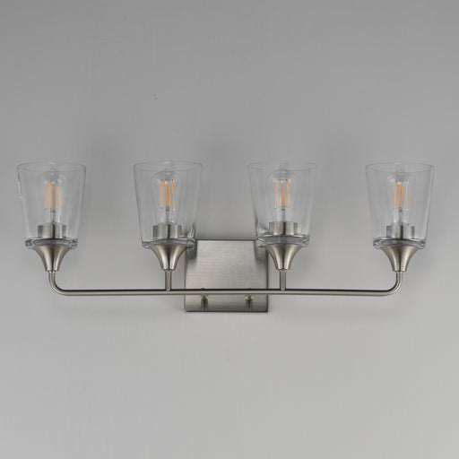 Maxim 12884CLSN Hudson 4 Light Bath Vanity | Satin Nickel