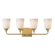 Maxim 12884SWNAB Hudson 4 Light Bath Vanity | Natural Aged Brass