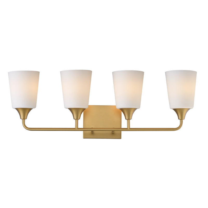 Maxim 12884SWNAB Hudson 4 Light Bath Vanity | Natural Aged Brass