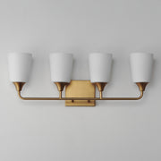 Maxim 12884SWNAB Hudson 4 Light Bath Vanity | Natural Aged Brass