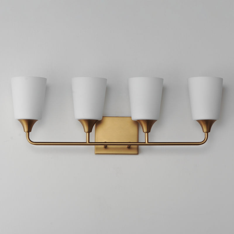 Maxim 12884SWNAB Hudson 4 Light Bath Vanity | Natural Aged Brass
