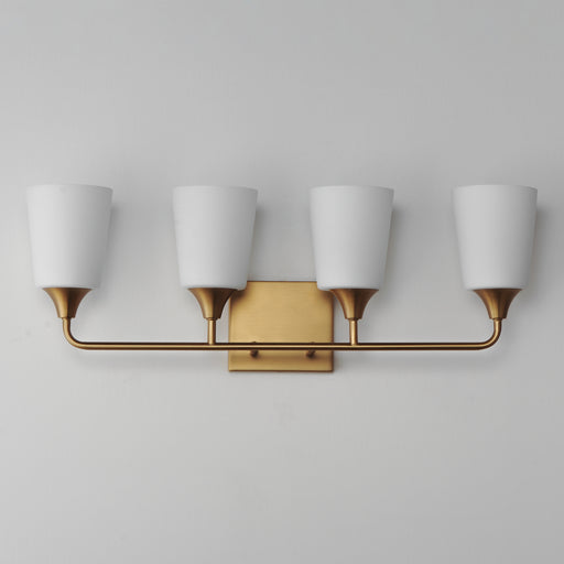 Maxim 12884SWNAB Hudson 4 Light Bath Vanity | Natural Aged Brass
