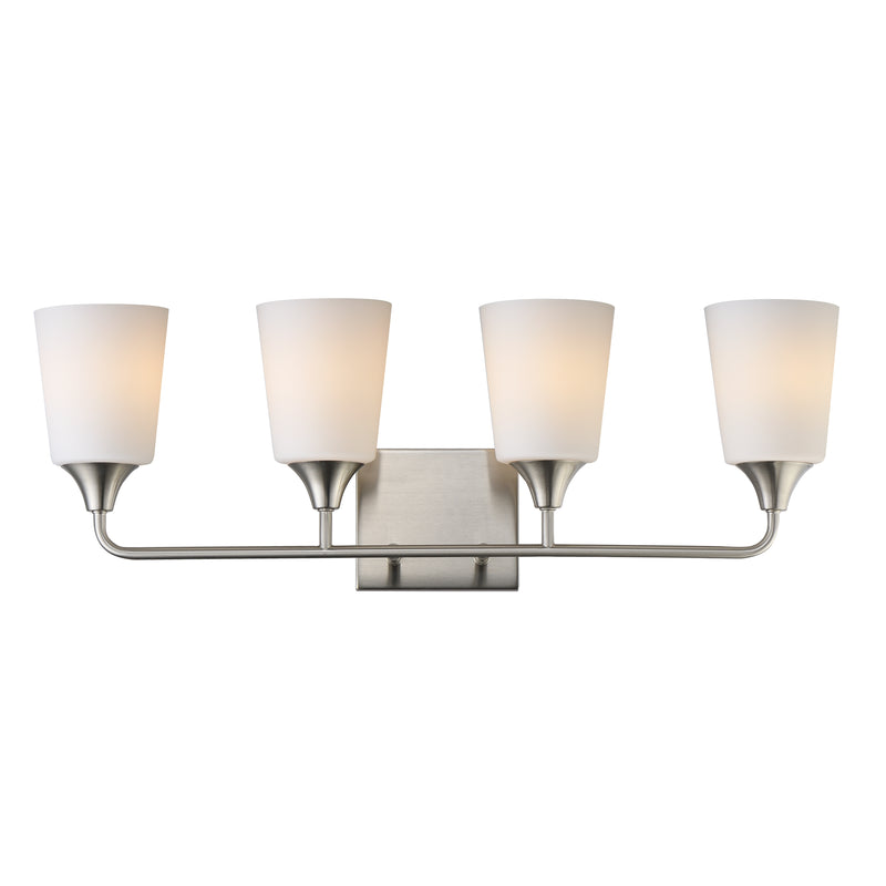 Maxim 12884SWSN Hudson 4 Light Bath Vanity | Satin Nickel