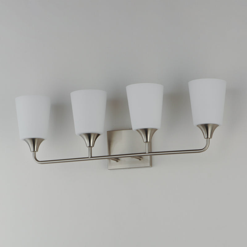 Maxim 12884SWSN Hudson 4 Light Bath Vanity | Satin Nickel