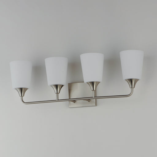 Maxim 12884SWSN Hudson 4 Light Bath Vanity | Satin Nickel