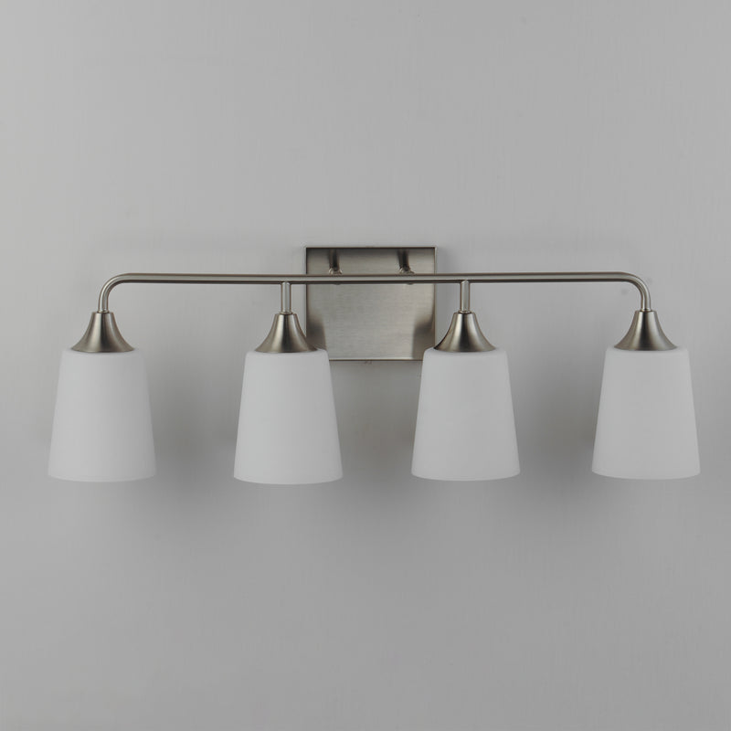 Maxim 12884SWSN Hudson 4 Light Bath Vanity | Satin Nickel