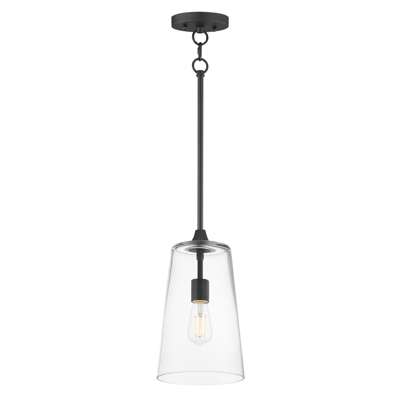 Maxim 12886CLBK Hudson Single Pendant | Black