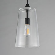 Maxim 12886CLBK Hudson Single Pendant | Black