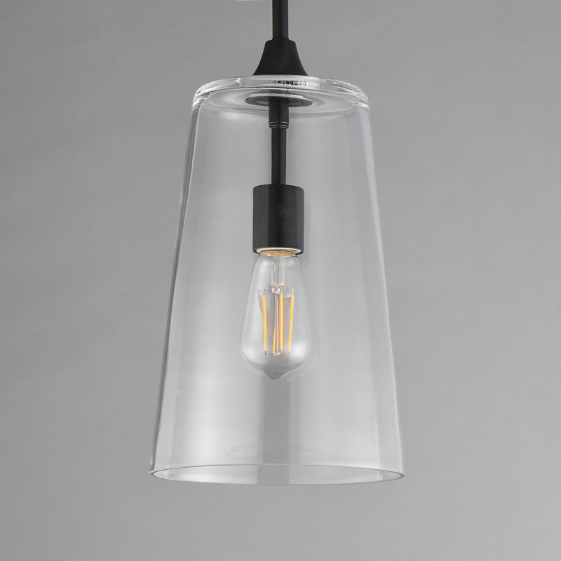 Maxim 12886CLBK Hudson Single Pendant | Black