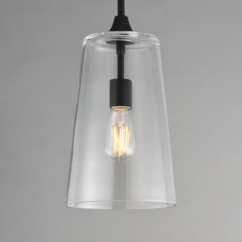Maxim 12886CLBK Hudson Single Pendant | Black