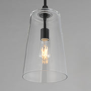 Maxim 12886CLBK Hudson Single Pendant | Black