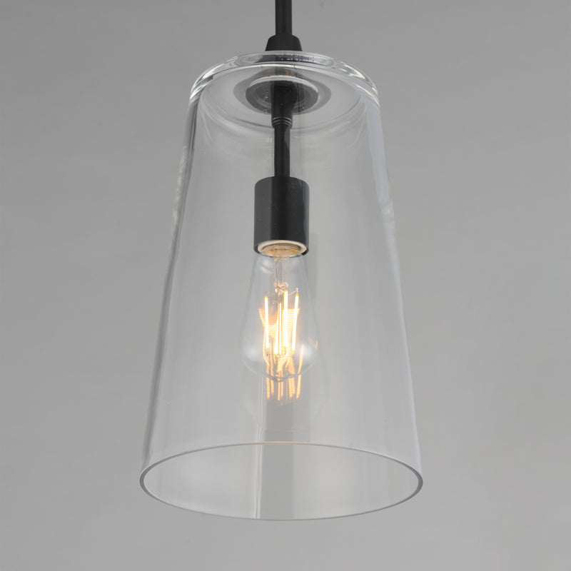 Maxim 12886CLBK Hudson Single Pendant | Black