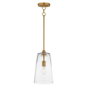 Maxim 12886CLNAB Hudson Single Pendant | Natural Aged Brass