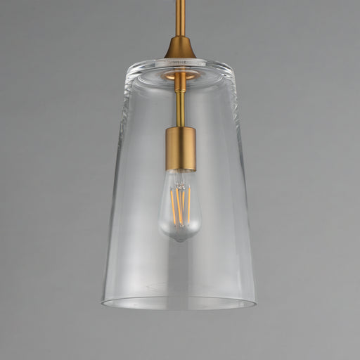 Maxim 12886CLNAB Hudson Single Pendant | Natural Aged Brass