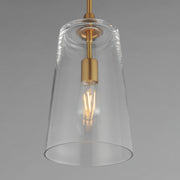 Maxim 12886CLNAB Hudson Single Pendant | Natural Aged Brass