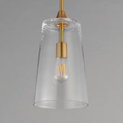 Maxim 12886CLNAB Hudson Single Pendant | Natural Aged Brass