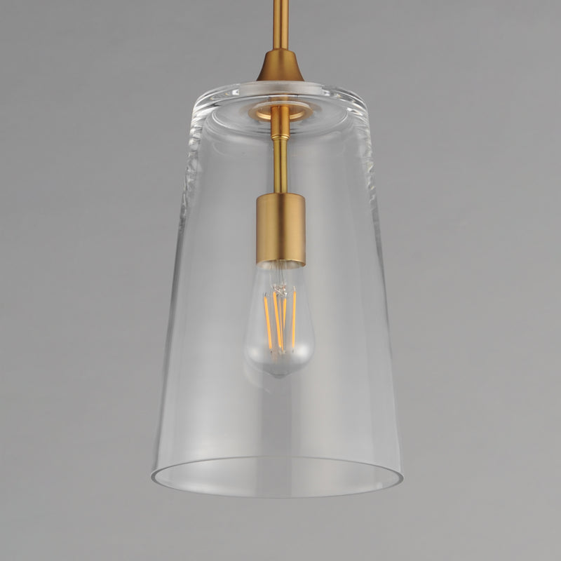 Maxim 12886CLNAB Hudson Single Pendant | Natural Aged Brass