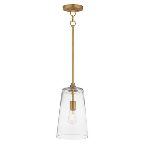 Maxim 12886CLNAB Hudson Single Pendant | Natural Aged Brass