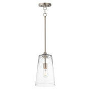 Maxim 12886CLSN Hudson Single Pendant | Satin Nickel
