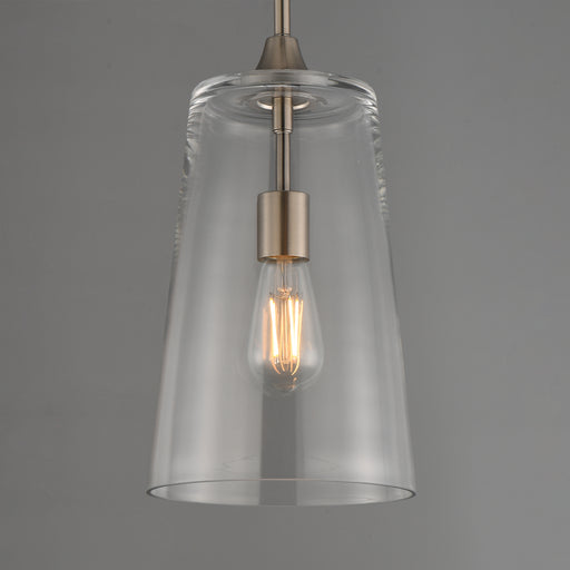 Maxim 12886CLSN Hudson Single Pendant | Satin Nickel