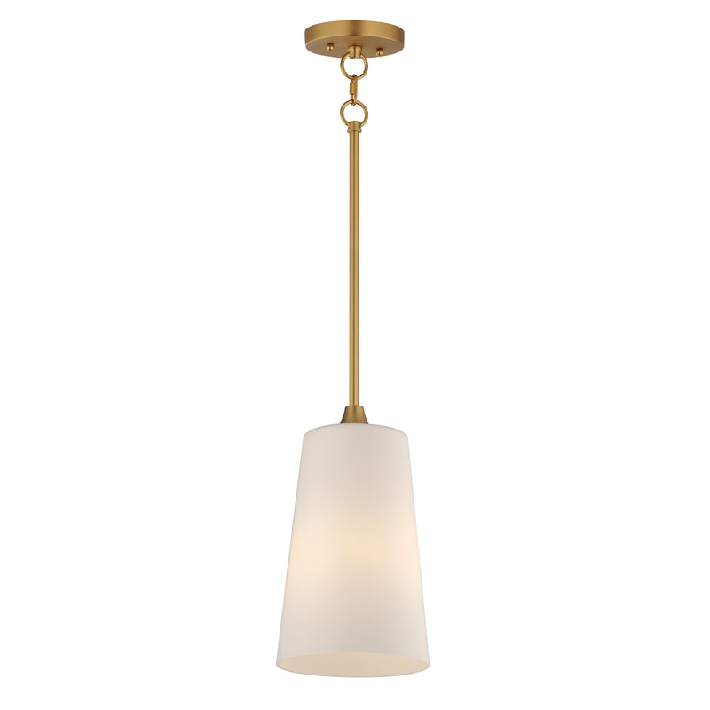 Maxim 12886SWNAB Hudson 1 Light Pendant | Natural Aged Brass
