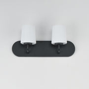 Maxim 12892WTBK Durham 2 Light Strip Bath Vanity | Black