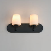 Maxim 12892WTBK Durham 2 Light Strip Bath Vanity | Black