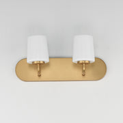 Maxim 12892WTNAB Durham 2 Light Strip Bath Vanity | Natural Aged Brass