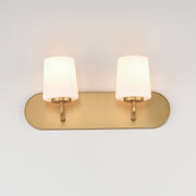 Maxim 12892WTNAB Durham 2 Light Strip Bath Vanity | Natural Aged Brass