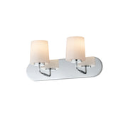 Maxim 12892WTPC Durham 2 Light Strip Bath Vanity | Polished Chrome