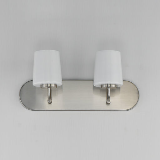 Maxim 12892WTSN Durham 2 Light Strip Bath Vanity | Satin Nickel