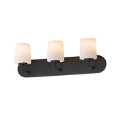Maxim 12893WTBK Durham 3 Light Strip Bath Vanity | Black