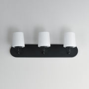 Maxim 12893WTBK Durham 3 Light Strip Bath Vanity | Black