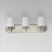 Maxim 12893WTSN Durham 3 Light Strip Bath Vanity | Satin Nickel