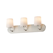 Maxim 12893WTSN Durham 3 Light Strip Bath Vanity | Satin Nickel