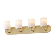 Maxim 12894WTNAB Durham 4 Light Strip Bath Vanity | Natural Aged Brass