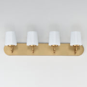 Maxim 12894WTNAB Durham 4 Light Strip Bath Vanity | Natural Aged Brass