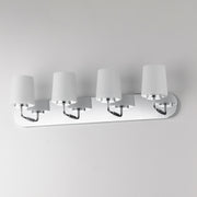 Maxim 12894WTPC Durham 4 Light Strip Bath Vanity | Polished Chrome