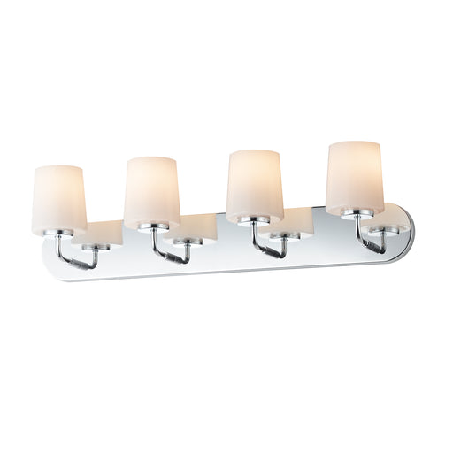 Maxim 12894WTPC Durham 4 Light Strip Bath Vanity | Polished Chrome