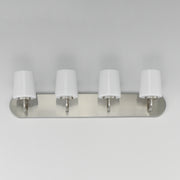 Maxim 12894WTSN Durham 4 Light Strip Bath Vanity | Satin Nickel