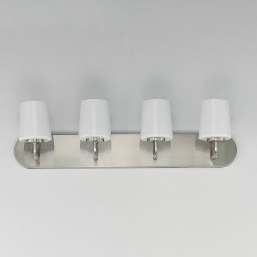 Maxim 12894WTSN Durham 4 Light Strip Bath Vanity | Satin Nickel