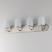 Maxim 12894WTSN Durham 4 Light Strip Bath Vanity | Satin Nickel