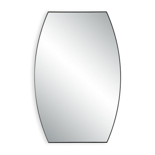 Mirvex Matte Black Mirror | Modern Convex Iron Frame Bathroom Vanity Mirror Mounted Vertical or Horizontal (24 in. W x 36 in. H x 2 in. D)