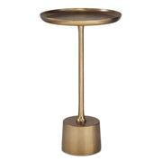 Orsten Antique Brass Accent Table (13 in. W x 23 in. H)