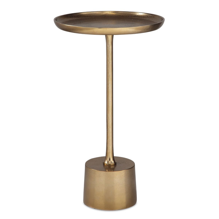 Orsten Antique Brass Accent Table (13 in. W x 23 in. H)
